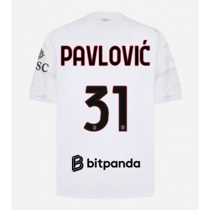 AC Milan Strahinja Pavlovic #31 Gostujuci Dres 2026-27 Kratak Rukavima